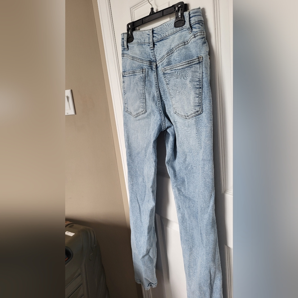 Ardene Blue Straight Leg Jeans - Picture 5 of 7